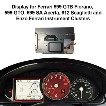 TFT skystųjų KRISTALŲ ekranas už Ferrari 599 GTB Fiorano, 599 GTO, 599 SA Aperta, 612 Scaglietti ir Enzo Ferrari priemonė klasterius