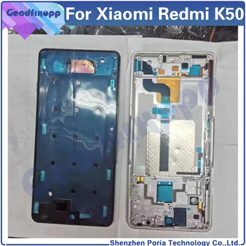 Už Xiaomi Redmi K50 Priekinį Bezel Rėmo Viduryje Plokštė Būsto Valdybos LCD Paramos Vidurio Faceplate Remonto Dalių Pakeitimas