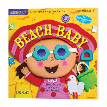 Indestructibles Paplūdimio Baby, Baby Vaikų knygos metų 1 2 3, anglų paveikslėlių knygą 9780761187325