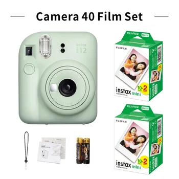 Originalus Fujifilm Instax Mini 12 Fotoaparatas Pink / Mėlyna / Mėtų / Balta / Violetinė +20 Lapų Instax Mini Film + Albumas Kino Kamera