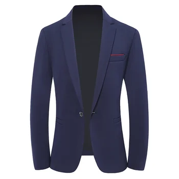 Aukštos Kokybės Švarkas Elegantiškas Britų Stiliaus Mados Verslo Pokalbį Groomsmen Suknelė Atsitiktinis Džentelmenas Slim Fit Jacket