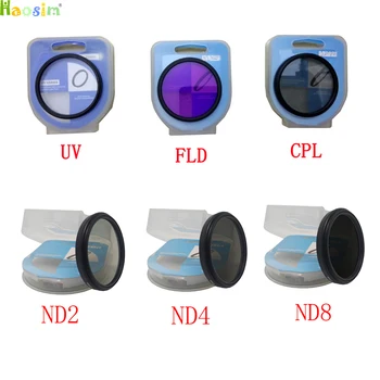 6 1 49 52 55 58 62 67 72 77mm UV FLD CPL Skaitmeninės + ND2 ND4 ND8 Neutralaus Tankio filtras VEIDRODINIŲ objektyvas