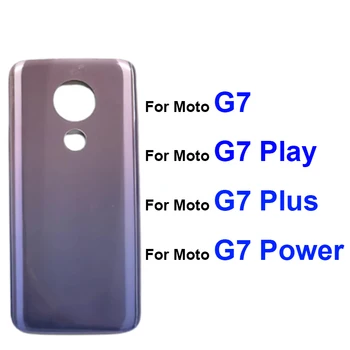 Baterijos Durų Būsto Stiklo Dangtis Motorola Moto G7 G7 Plius G7 Žaisti G7 Galia Brazilija JAV Versija Galiniai Atgal Baterija Atveju Klijais