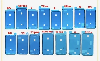 10vnt/rinkinys, Skirtas iPhone14/14PLUS/14PRO/14PROMAX LCD Jutiklinis Ekranas Rėmas atsparus Vandeniui Pre-Cut Klijai Lipnios Juostelės Lipduką
