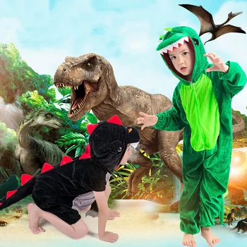 Mielas Vaikai Gyvūnų Dinozaurų Kugurumi Cosplay Kostiumų Berniukams, Vaikų Žalia Juoda Vaikų Darželis, Mokykla, Šalies Studentų Žaidimas Vaidmenimis Kostiumas