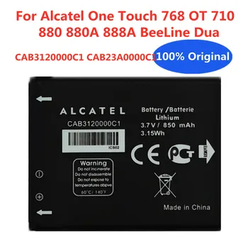 100% Originalus CAB3120000C1 Telefono Baterija Alcatel One Touch 768 OT 710 880 880A 888A BeeLine Dua CAB3120000C1 CAB23A0000C1