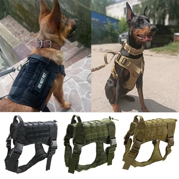 Nailonas atsparus vandeniui šunų drabužius taktinis K9 sprogimų šunį vest karo šunų augintinių drabužius vidutinis didelis šunys M/L/XL šunų reikmenys