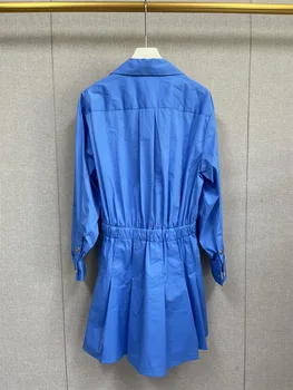 Iki 2023 M. Rudens Pradžioje, Nauji Ilgi Plisuotos Rankovėmis Marškinėliai Stiliaus Suknelė Moterims
