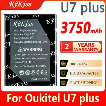 KiKiss 3750mAh U7 plius 1ICP4/62/91 Baterija Oukitel U7 plius U7plus Mobilųjį Telefoną, Baterijos Pakeitimas