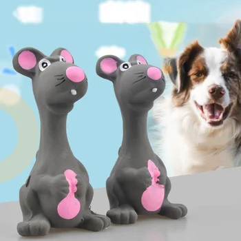 Pet Skambantis Žaislas Latekso Pilkos Pelės Krūminių Dantų Šuns Žaislas šuo reikmenys mažų šunų šunų kramtyti žaislus naminių reikmenys