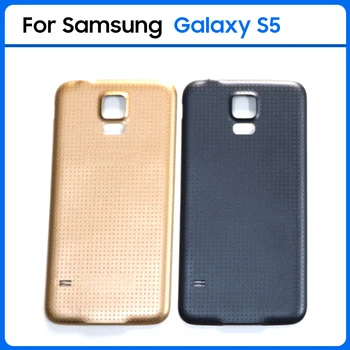 Aukštos Kokybės Samsung Galaxy S5 G900F G900H G900I i9600 Plastiko Baterija, galinis Dangtelis Galinių Durų S5 akumuliatoriui Atveju Pakeisti