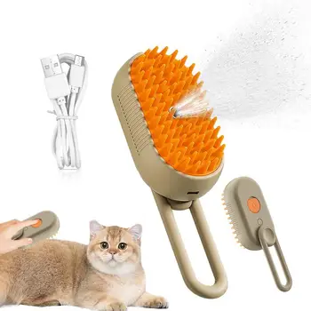 Šiltas Purškimo Katė Garo Šepetys 3 1. Elektros Spray odos draugiškas naminių gyvūnėlių Plaukų Valymas, masažas šukos Dėl Palaidų Plaukų Šalinimo