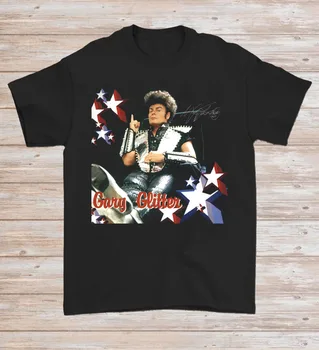 Retas Gary Blizgučiai Rock & Roll Parašas Black T - Shirt S-5XL Dovana Gerbėjams BE377 ilgomis rankovėmis