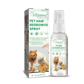Šunų Plaukų Slinkimas Gydymo Papildai Purškalas, skirtas Šunų, Kačių, netoksiškas Saugus Ingredientas Naudoti ant Kūno Skatina Plaukų Augimą 30ml