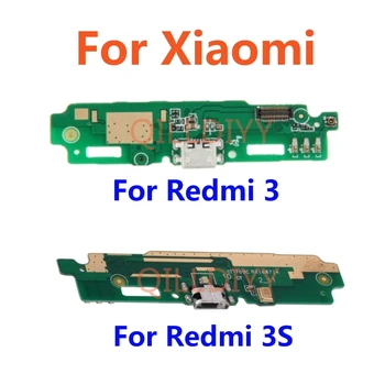 USB Įkrovimo lizdas Valdybos Flex Kabelio Jungtis Dalys Xiaomi Redmi 3 3 Mikrofonas Modulis