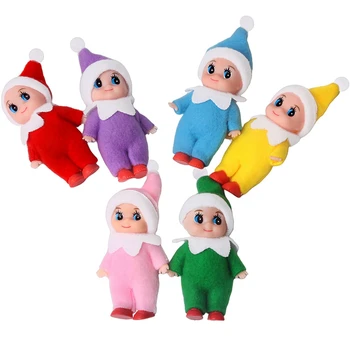 Kalėdų Kūdikio Elf Lėlės Pakabučiai Kalėdos Oranments Linksmų Kalėdų Dekoro Dovanos Noel Laimingų Naujųjų Metų 2023 Navidad Gimdymo Dovanos Vaikams