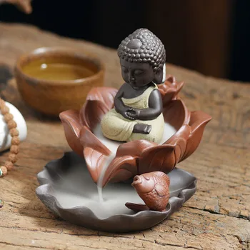 Kūrybos Lotus Buda Papuošalai Censer Retro Arbatos Ceremonija, Keramikos Moliuskui Smilkalų Degiklis Arbatos Namai Aromaterapija Apdaila