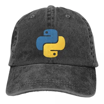 Plauti Vyrų Beisbolo kepuraitę Python Programavimo Trucker Snapback Kepurės Tėtis Hat Linux Kodas, Golfo Skrybėlės