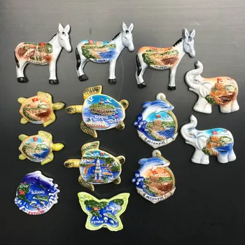 3D Turkijos Keramikos Šaldytuvas Magnetas Turizmo Suvenyrai, Lipdukai,Namų ir Virtuvės Puošmena, Šaldytuvas Magnetas