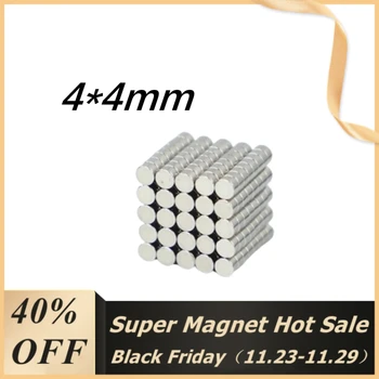 NdFeB N35 4X4mm Super Stiprus Magnetas 1mmX7mm Turas Diskinės Formos Magnetinės Medžiagos, Neodimio Magnetas Galingas Super Disko Imanes