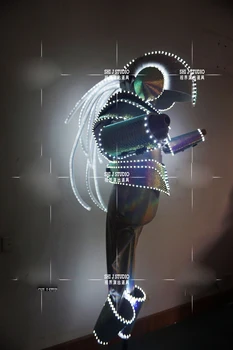raumenų vyriškų kostiumų Užsakymą baras gogo šokių drabužius naktinis klubas ds ateityje šarvai technologija LED šviesos našumą drabužiai