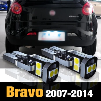 2vnt Canbus LED Licenciją Plokštelės Šviesos Lempos Reikmenys Fiat Bravo 2 2007 2008 2009 2010 2011 2012 2013 2014