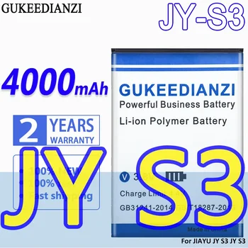JY-S3 Naujas 4000mAh Li-ion Baterija JIAYU JY S3 Pakeisti Ličio Polimero Baterijų Bateria
