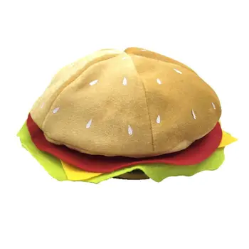 Juokinga Hamburger Pliušinis Skrybėlę Maisto Žaislas Dekoracijos Vienas Dydis Tinka Labiausiai Helovinas