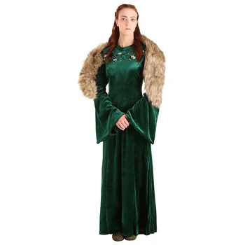 Viduramžių Ir Renesanso Šiaurės Vikingų Vilkas Princesė Karalienė Šalies Oficialaus Dress Helovinas Moterys Teismas Kilnus Palace Cosplay Kostiumas