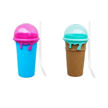 Pažliugęs Maker Puodelis Slushie Puodelio Magiją Įšaldyti Išspausti Ledo Taurės Vasaros Kokteilius Slushie Puodeliai Ice Cream Maker Namų