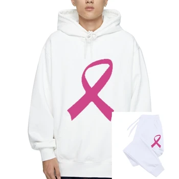 Krūties Vėžys Sąmoningumo Pink Ribbon Kišenėje Spausdinti Bliuzono Parama