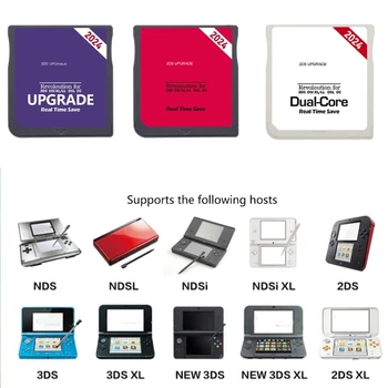 2024 R4 SDHC Adapteris Iliustracijų - Tinka 3DS, DSL XL/LL Secure Digital Atminties Kortelės, Žaidimo Kortelės Deginimas Kortelės Žaidimų Priedų