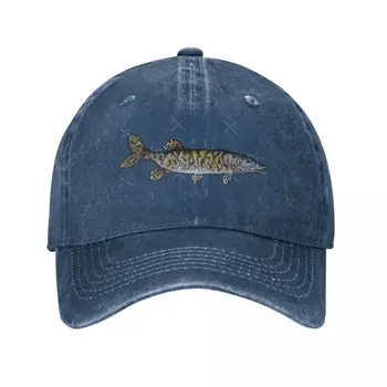 Muskuso Žuvų Iliustracijos - Alyvuogių Žalia Beisbolo Kepurė Hat