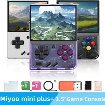 MIYOO Mini Plus Retro Delninis Žaidimų Konsolės Nešiojamų V2 Mini+ IPS Ekranas Classic 3.5