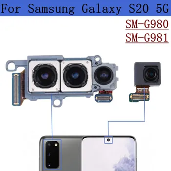 Originalus Atgal Galiniai Plati Priekinė Kamera Modulis Flex Kabelis Samsung Galaxy S20 5G G980F G981F G981B G981N G981U G981W G981 G980